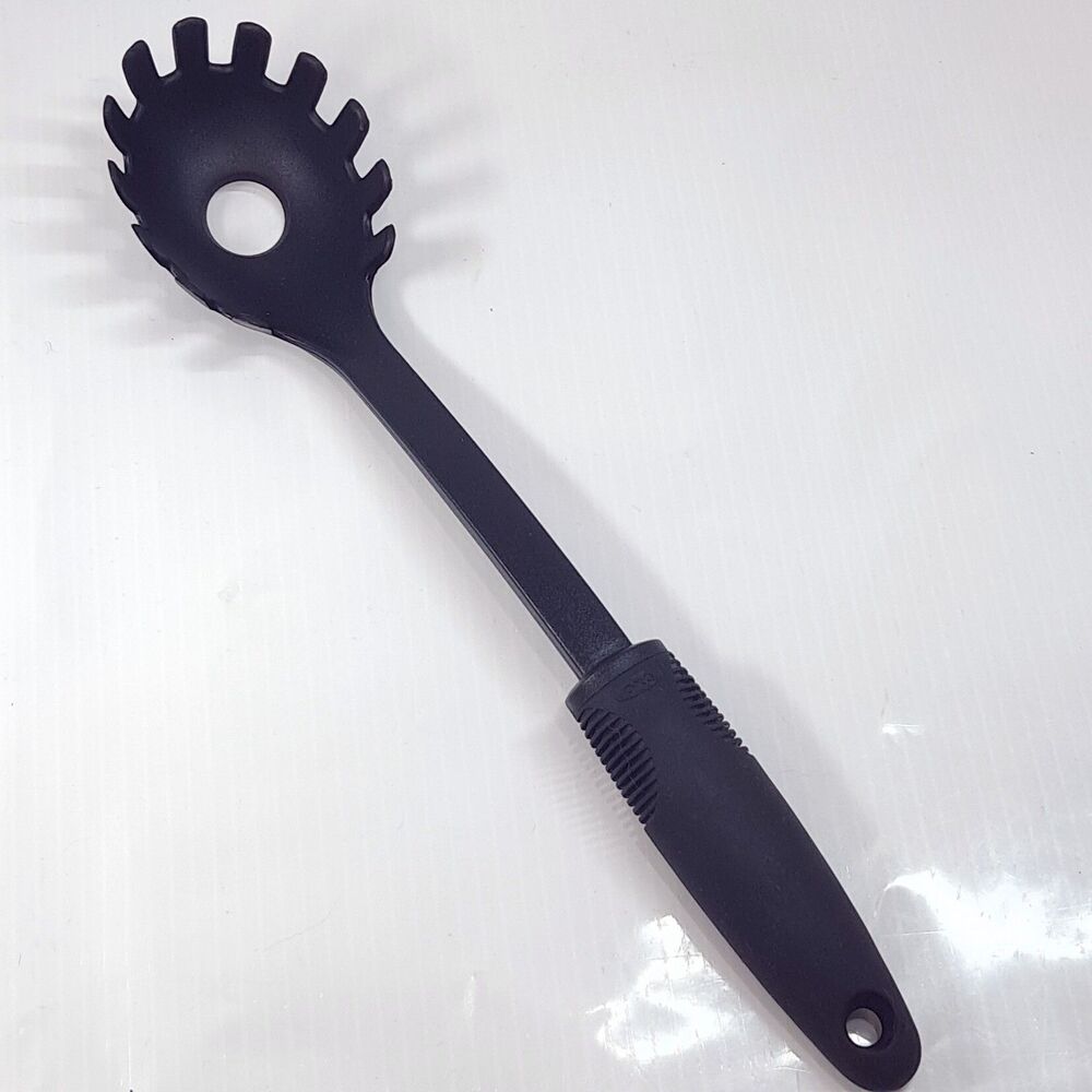OXO Good Grips Spaghetti Pasta Fork soft Grabber black utensil Nylon Plastic